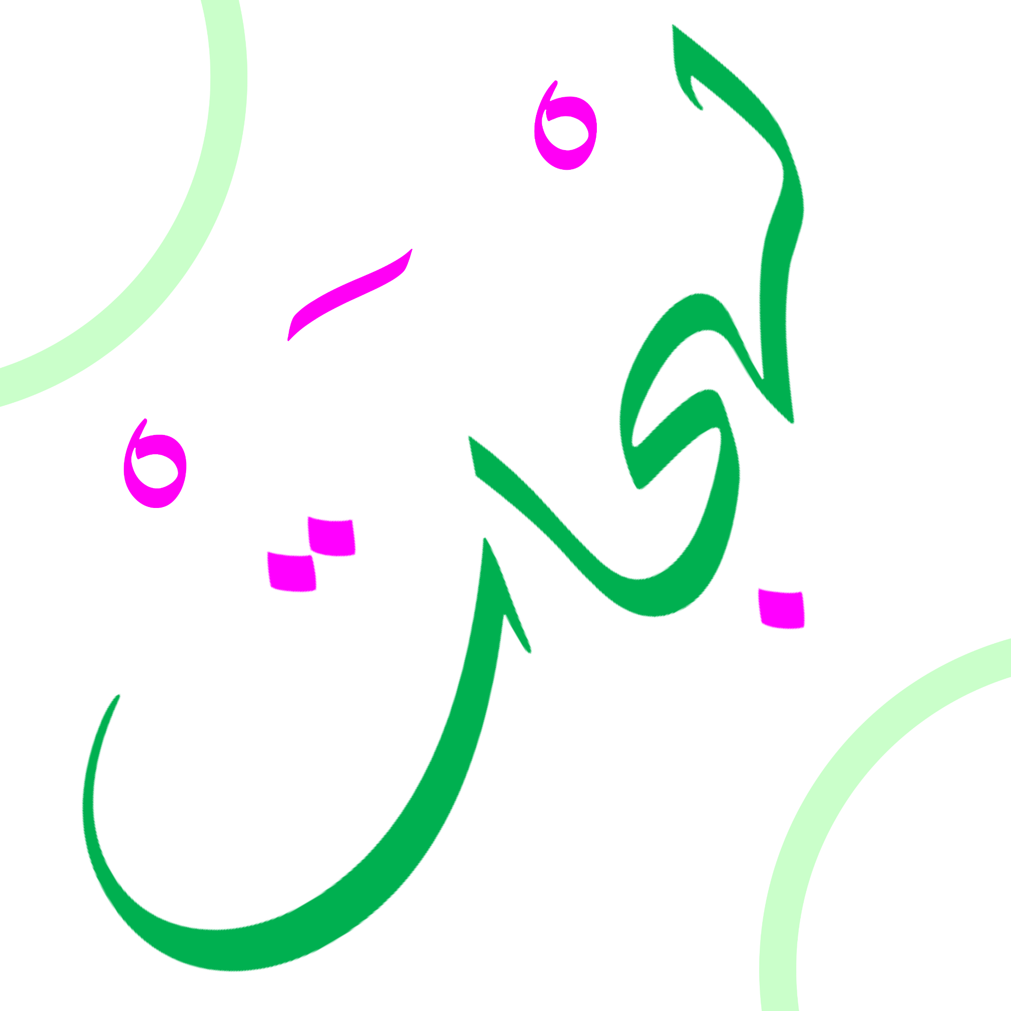 Green Arabic dialect calligraphy illustration